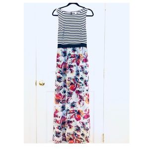 NWT Pretty Striped and Floral Maxi
